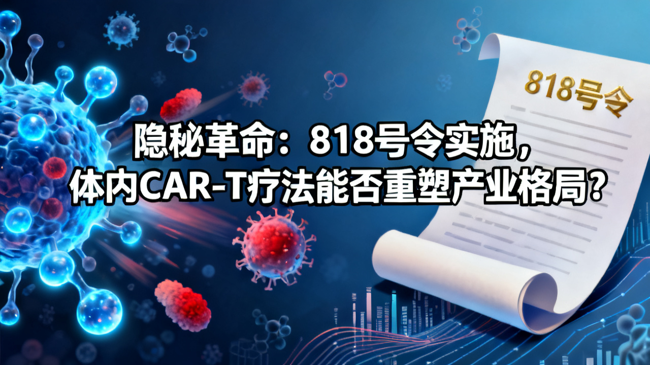 隐秘革命:818号令实施,体内CAR-T疗法能否重塑产业格局?