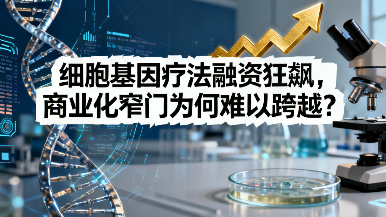 细胞基因疗法狂飙融资,为何迟迟跨不过商业化窄门?