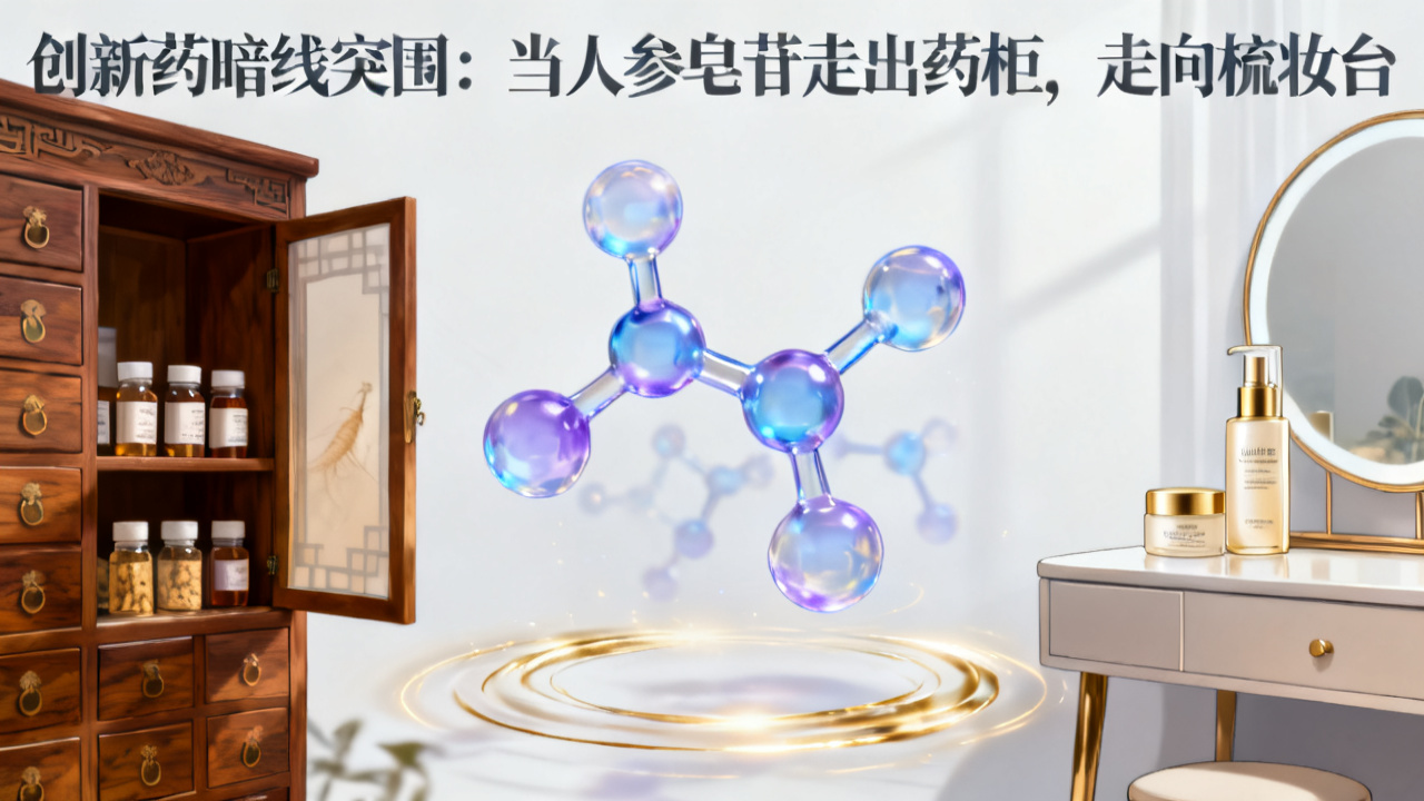 创新药的暗线突围：当人参皂苷走出药柜，奔赴梳妆台