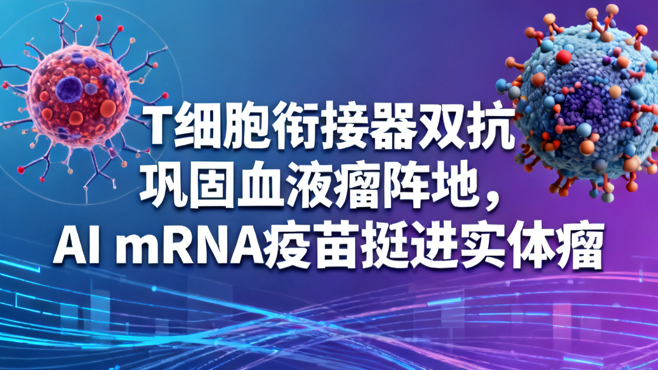 T细胞衔接器巩固血液瘤阵地,AI mRNA疫苗挺进实体瘤