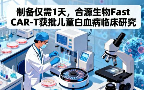 制备仅需1天，合源生物Fast CAR-T再闯临床，这次瞄准儿童白血病