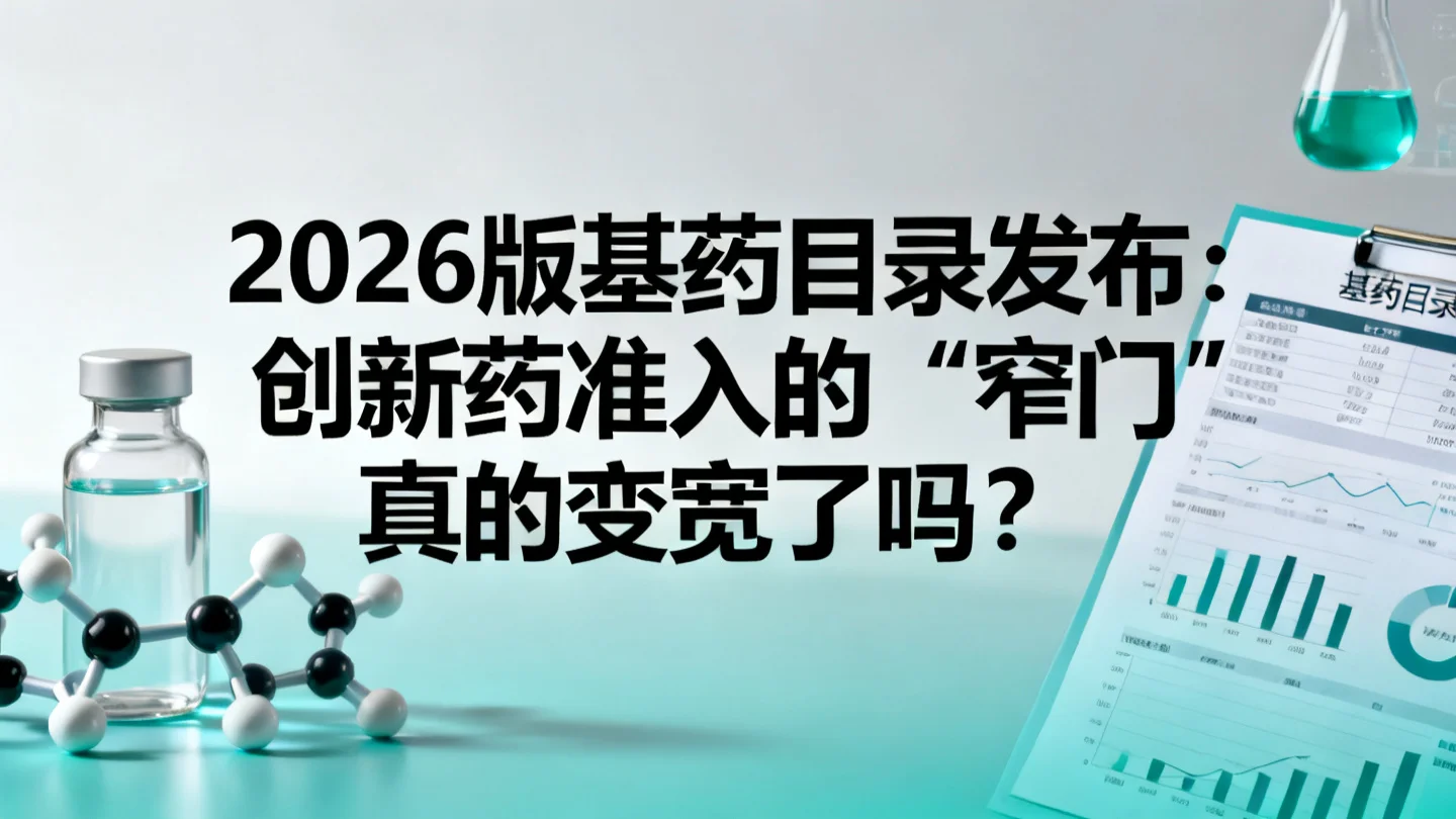 新版基药目录发布:创新药准入的“窄门”真的变宽了吗?