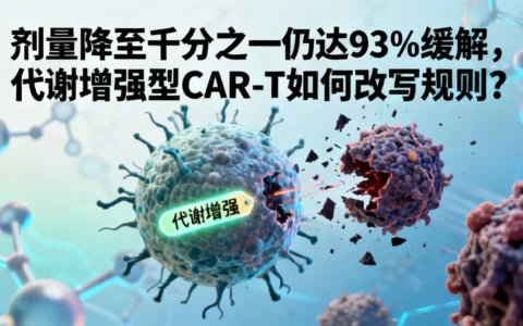 剂量降至千分之一仍达93%缓解，代谢增强型CAR-T如何改写规则？