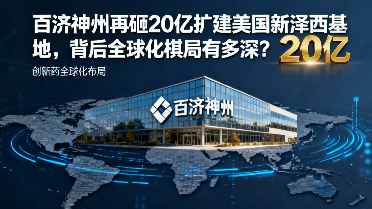 再次豪掷20亿美国扩建，百济神州图什么？