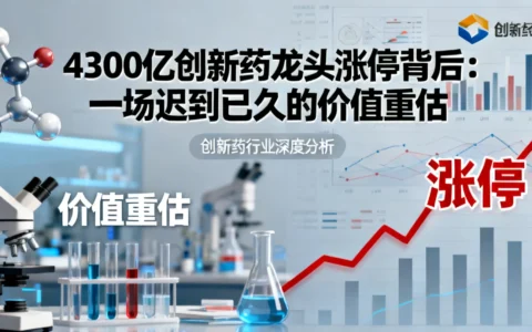 4300亿创新药龙头涨停，一场迟到已久的价值重估