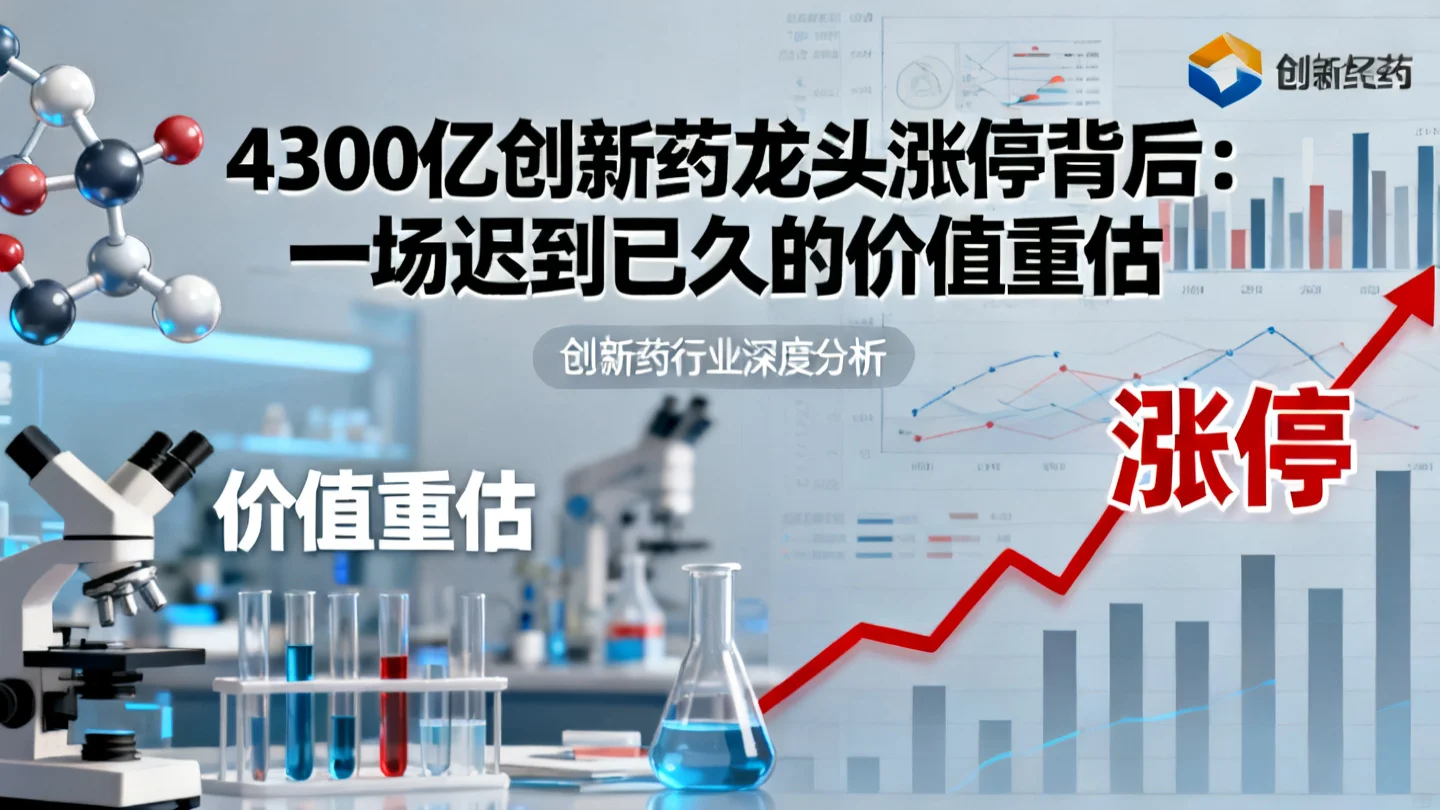 4300亿创新药龙头涨停,一场迟到已久的价值重估