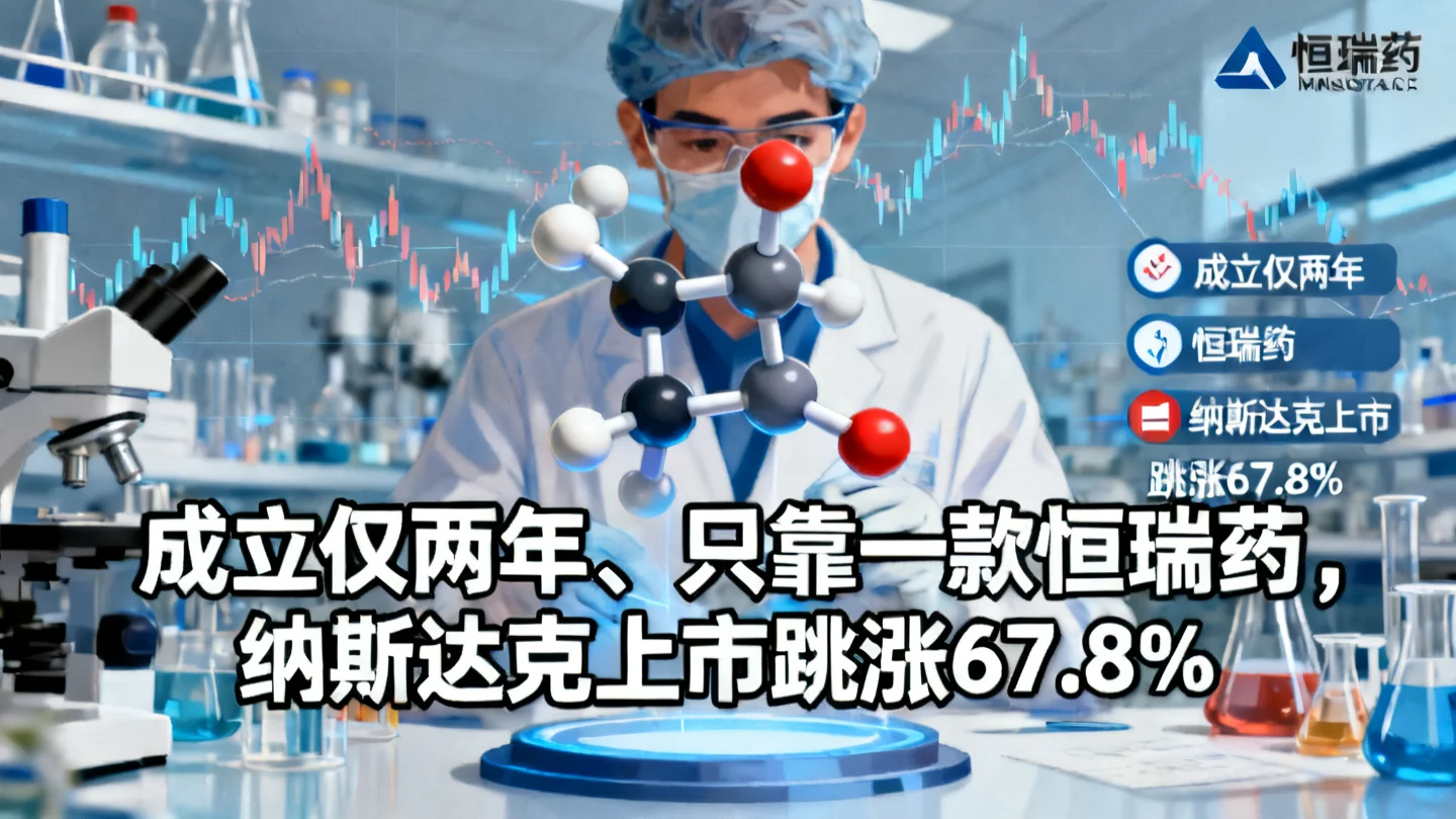 成立两年、只靠一款恒瑞药,纳斯达克上市跳涨67.8%