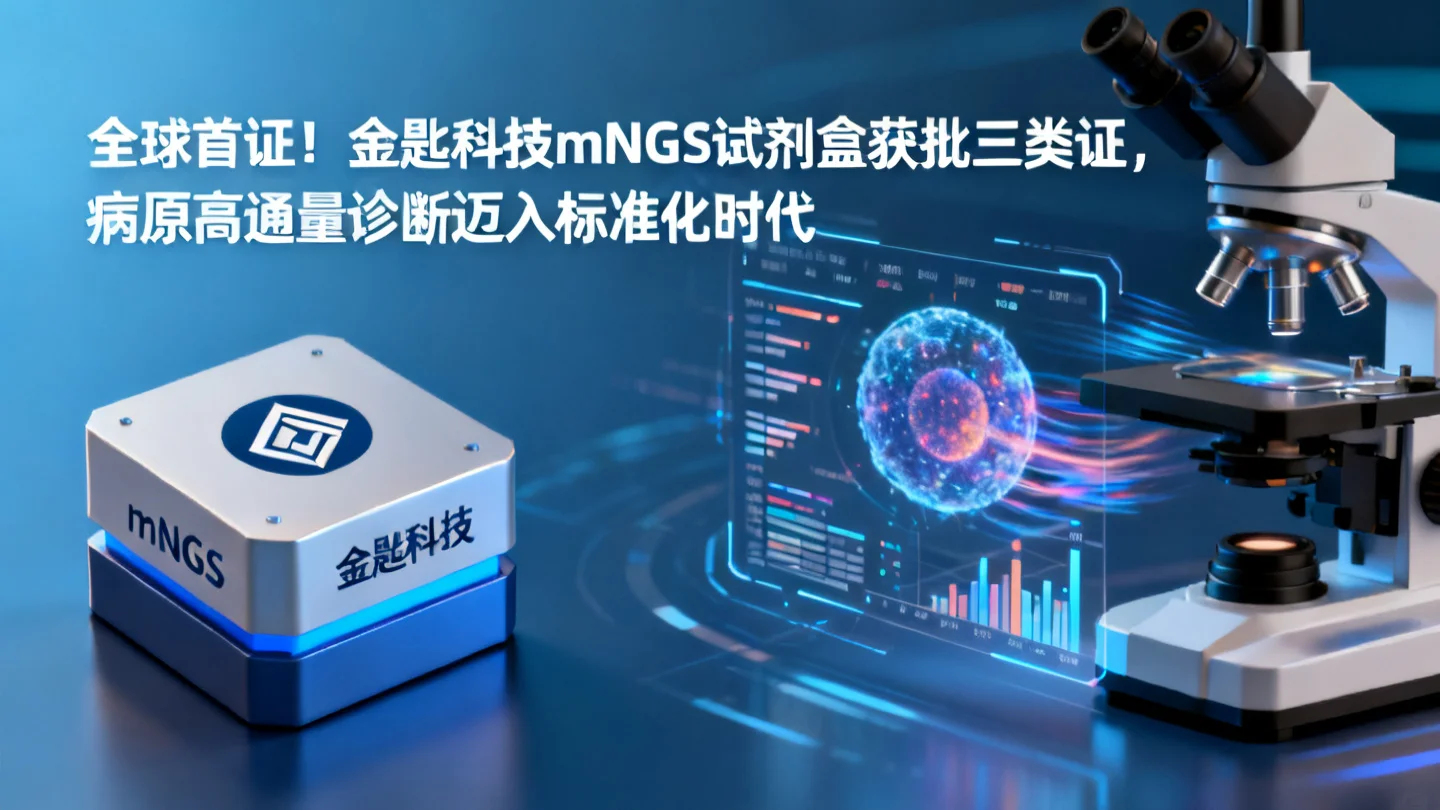 全球首证!金匙科技mNGS试剂盒获三类证,高通量病原诊断迈入标准化时代
