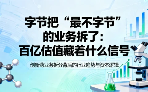 字节把“最不字节”的业务拆了，百亿估值藏着什么信号