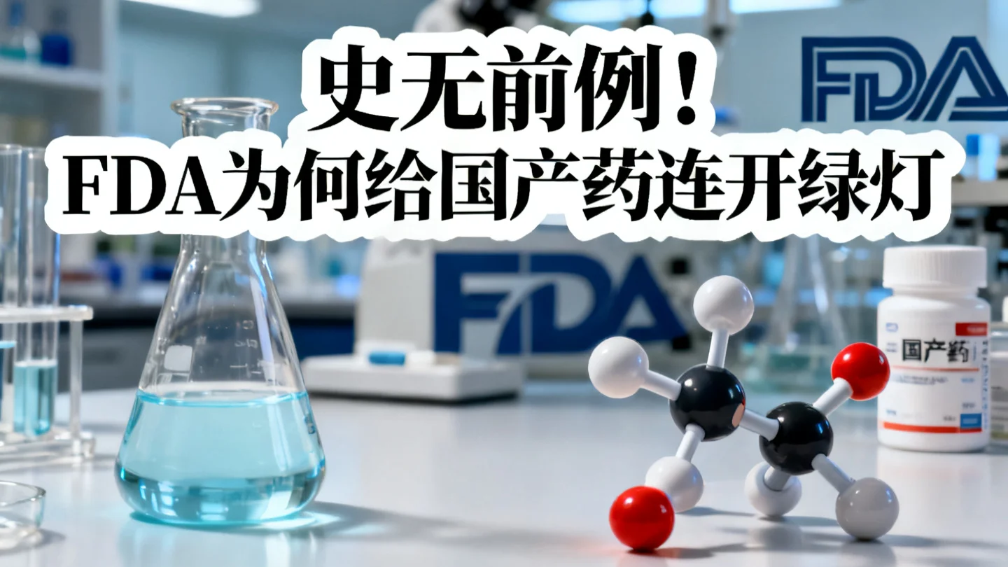 史无前例,FDA为何给国产药连开绿灯