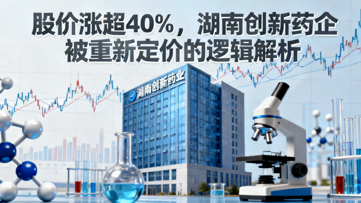 股价涨超40%,湖南创新药企被重新定价的逻辑