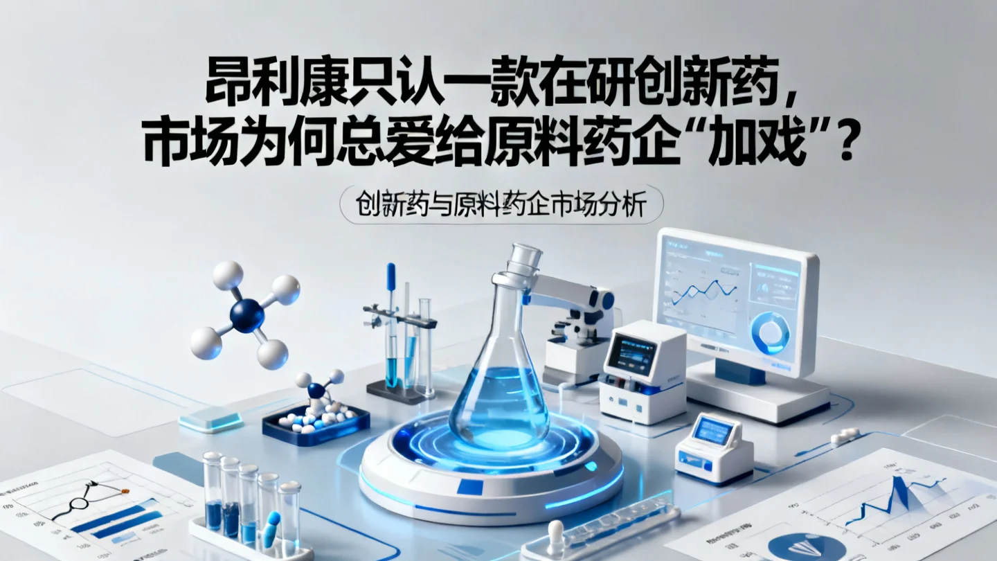 昂利康只认一款在研创新药,市场为何总爱给原料药企“加戏”